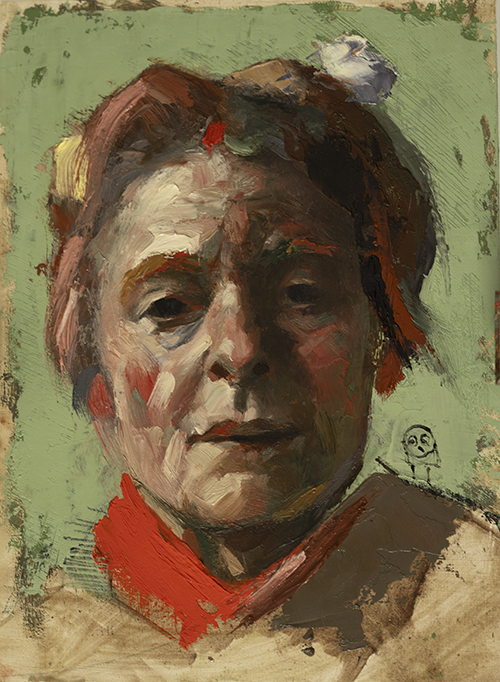 Portrait painting in oil - Ancien Printemps