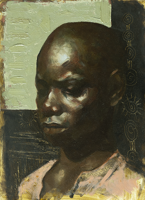 Portrait painting in oil - James