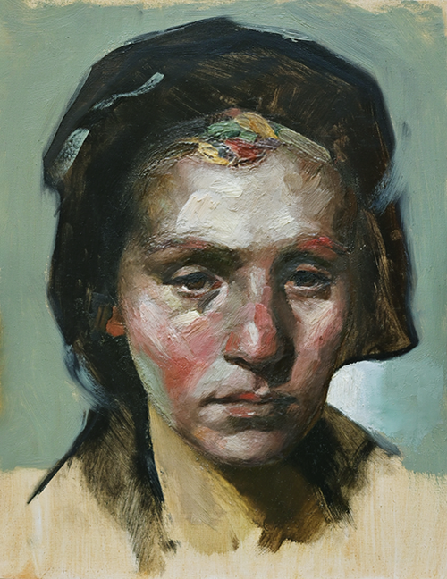 Portrait painting - Harlequin 3