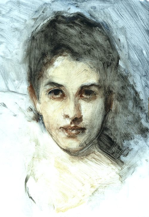 Portrait painting in oil - Harlequin 4